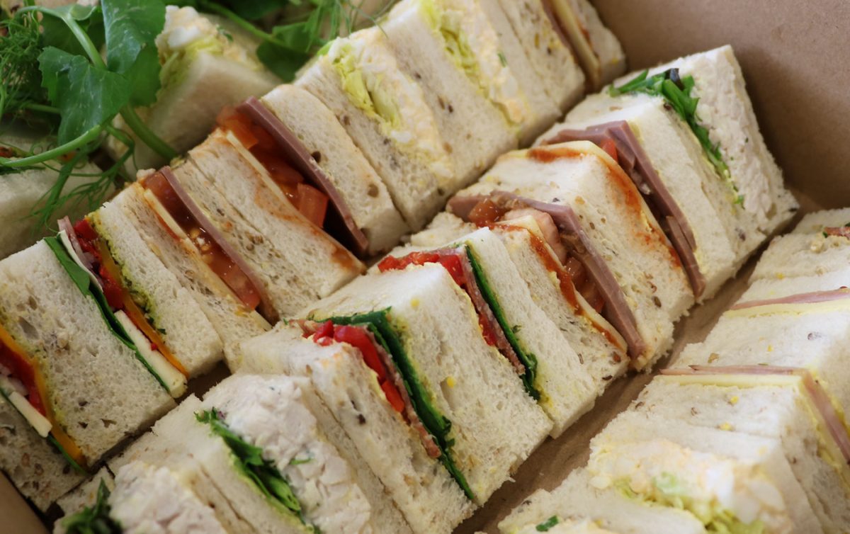 Fresh sandwiches catered