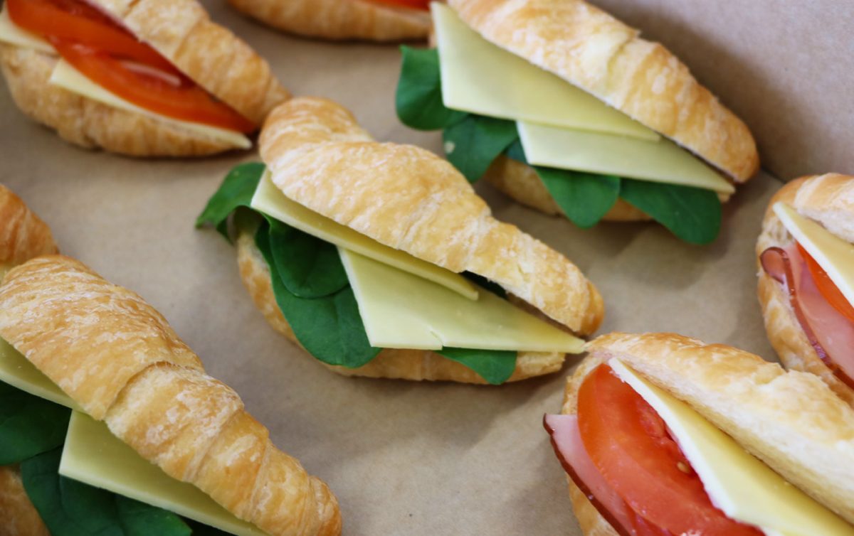 Fresh sandwiches catered