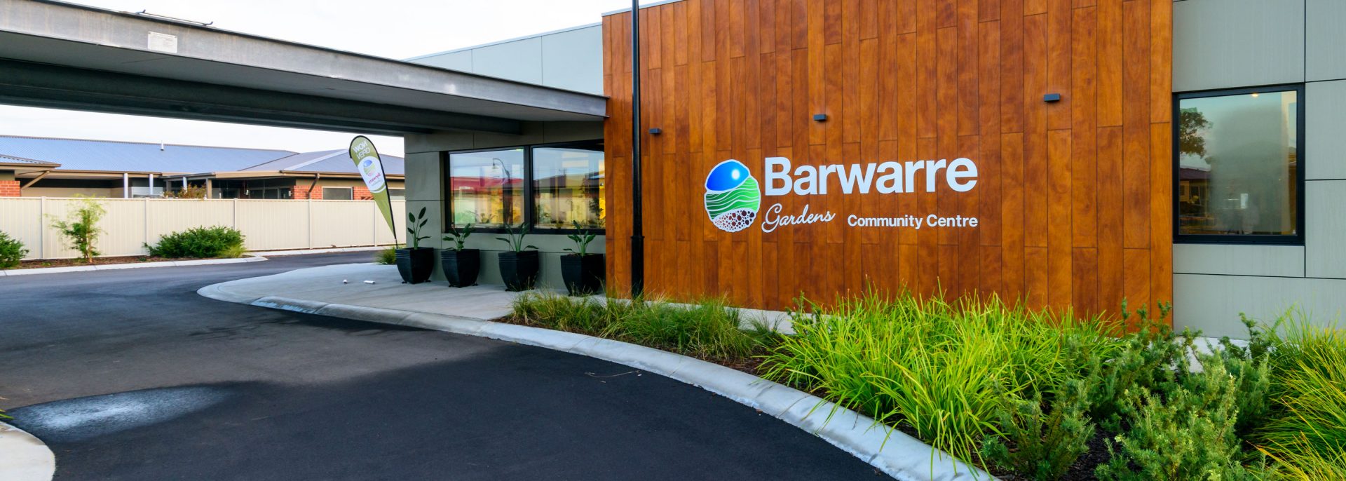 Front of Barwarre Gardens building in Marshall