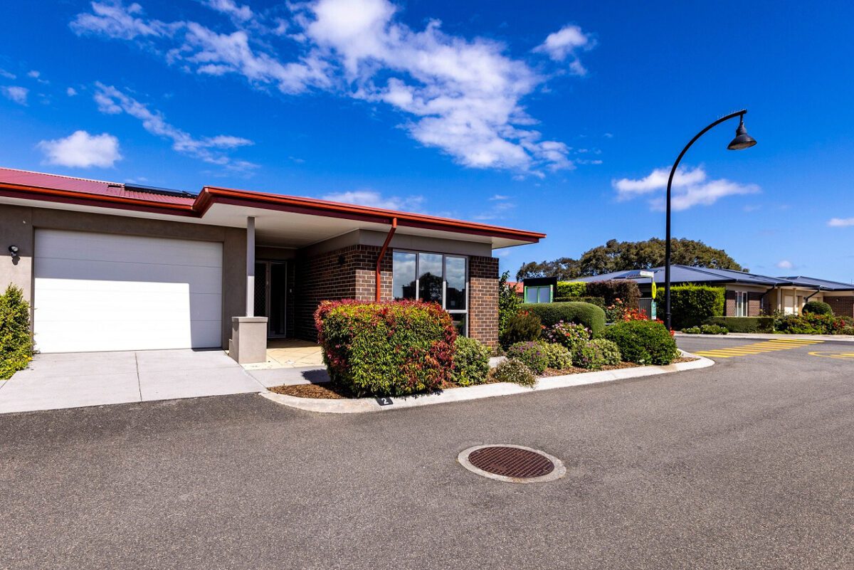 Exterior view of The Highton home at Barwarre Gardens Retirement Community
